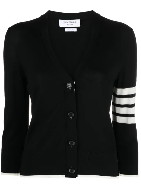 Thom Browne 4-Bar virgin wool cardigan Black FKC334DY1014
