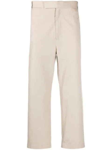 Thom Browne Typewriter Cloth straight trousers Neutrals MTU320U04502