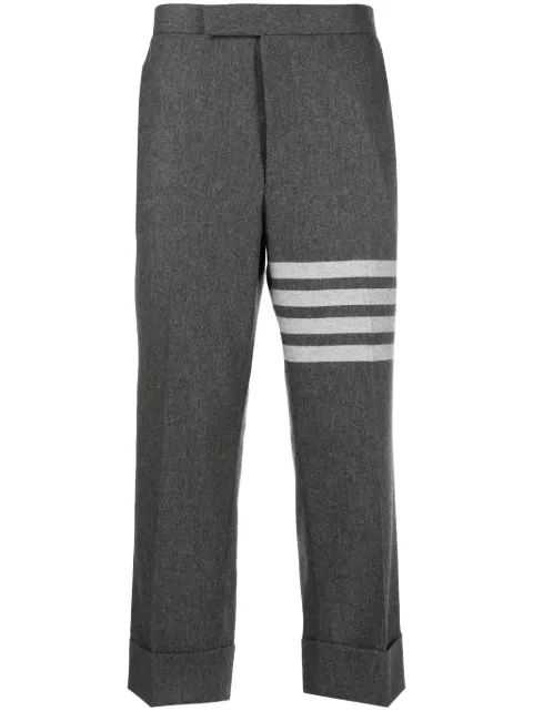 Thom Browne low-rise drop-crotch tailored trousers Grey MTC051AF0666