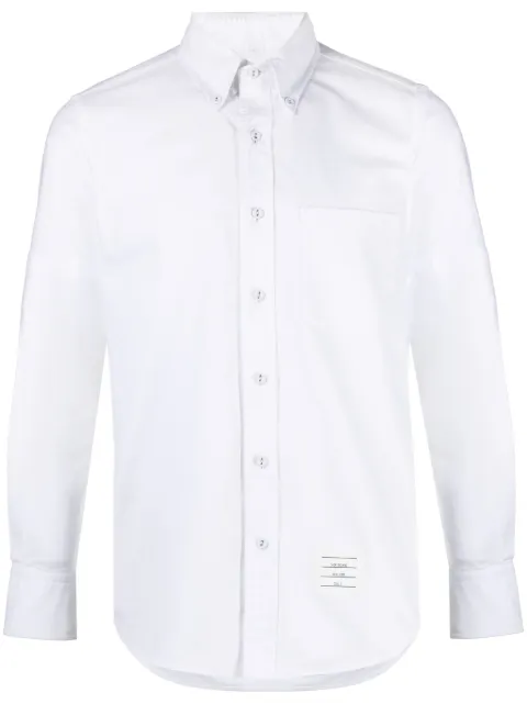 Thom Browne armband-detail cotton shirt White MWL403OF0313