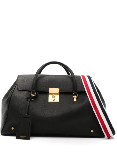 Thom Browne Mr. Thom leather holdall Black MAG453BL0090