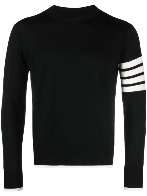 Thom Browne 4-Bar stripe virgin wool jumper Black MKA002DY1014