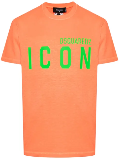 DSQUARED2 Be Icon cotton T-shirt Orange S79GC0090S22427