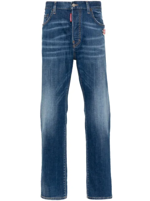 DSQUARED2 logo-pla slim-cut jeans Blue S74LB1472S30342
