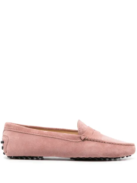 Tod's Gommino Driving suede penny loafers Pink XXW00G00010RE0