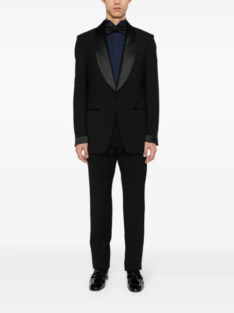 Canali pleat detailing cotton shirt Blue GC02906