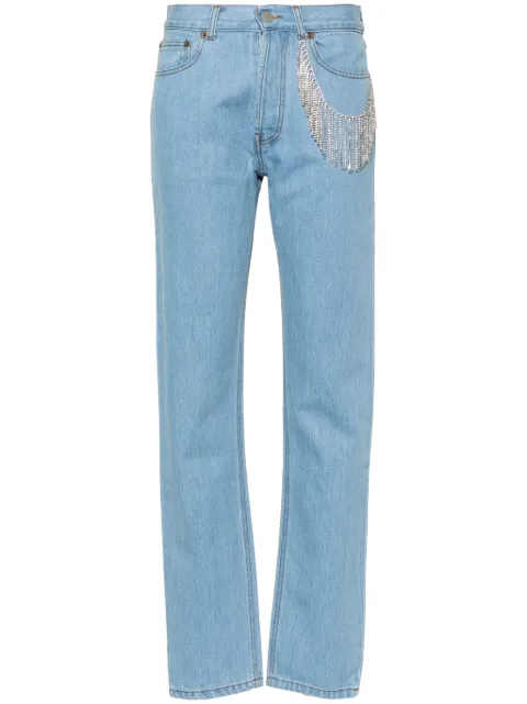 Forte Dei Marmi Couture crystal-embellished straight leg jeans Blue 23WF9052