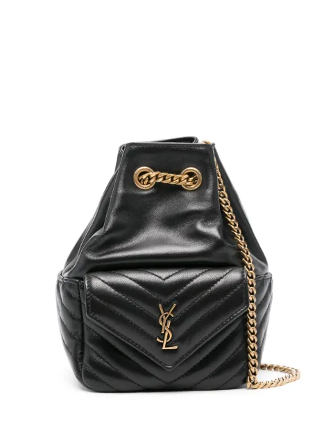 Saint Laurent Joe quilted backpack Black 7607451EL07