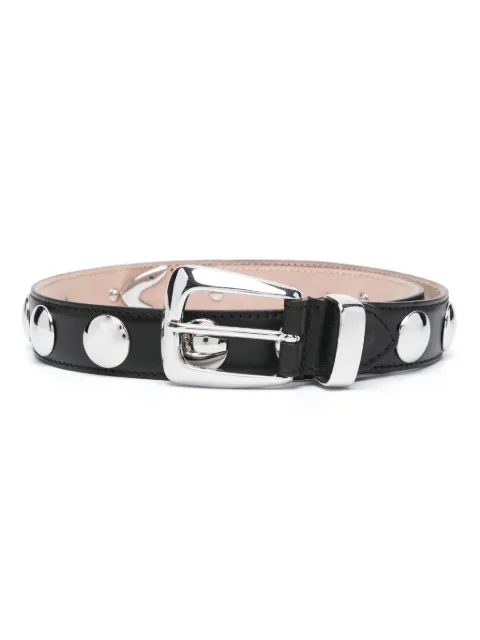 KHAITE Benny belt with studs Black 10014763200