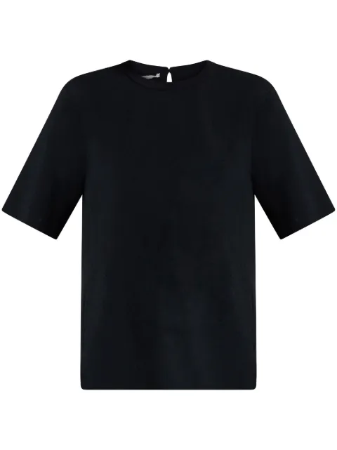Stella McCartney compact knit short-sleeve T-shirt Black 6K06073S2462