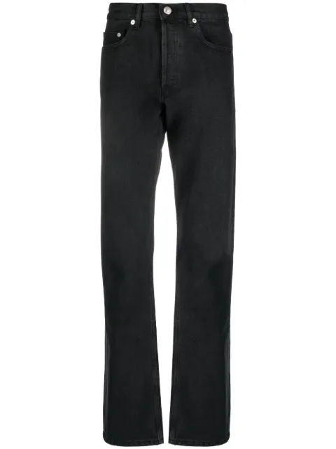 A.P.C. New Standard mid-rise straight-leg jeans Black COGEXM09001