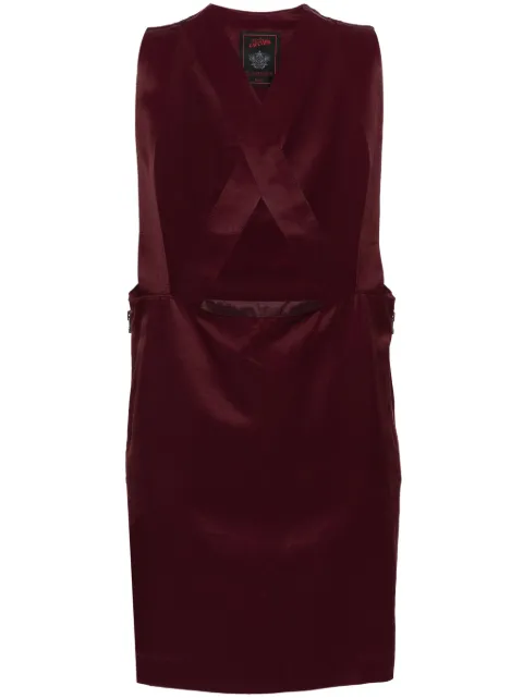 Jean Paul Gaultier Pre-Owned 1990s crossover dungaree dress Red JPG1092PTA