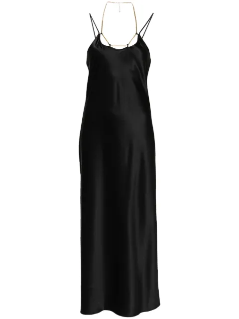 Alexander Wang chain-strap silk midi dress Black 1WC1246629