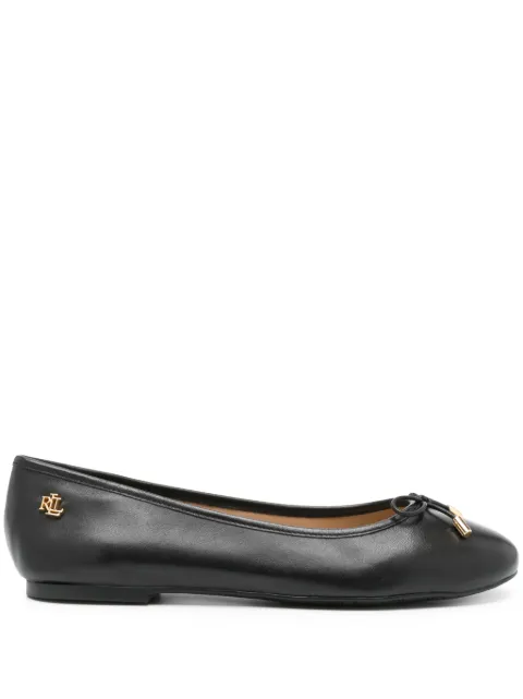 Lauren Ralph Lauren Jayna leather ballerinas shoes Black 802940603