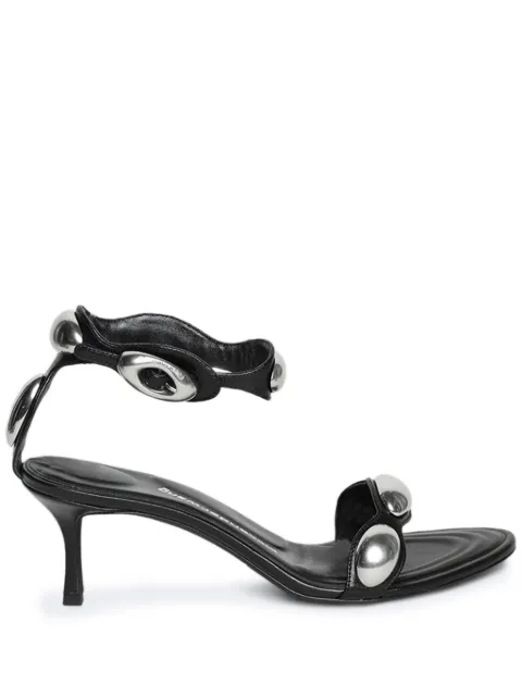 Alexander Wang Dome 65mm leather sandals Black 30124S