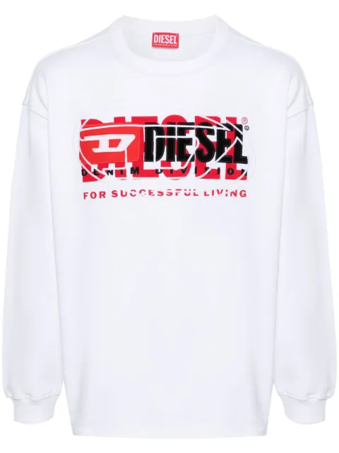 Diesel logo-print sweatshirt White A121500IAJH