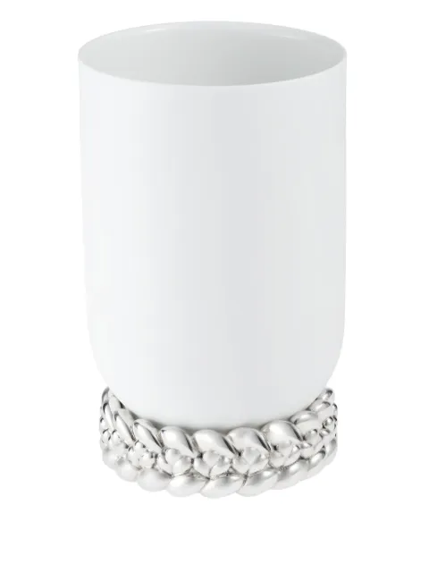 Christofle small Babylone vase (19cm) White 3570660503786