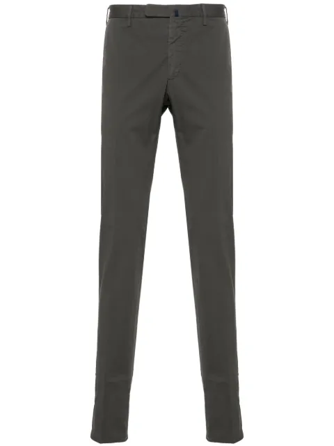 Incotex tapered-leg cotton trousers Grey 1W00309098Y