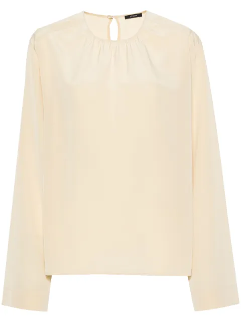 JOSEPH Braidwood silk blouse Neutrals JF008112