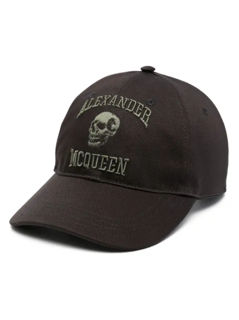 Alexander McQueen logo-embroidered cap Black 7594504105Q
