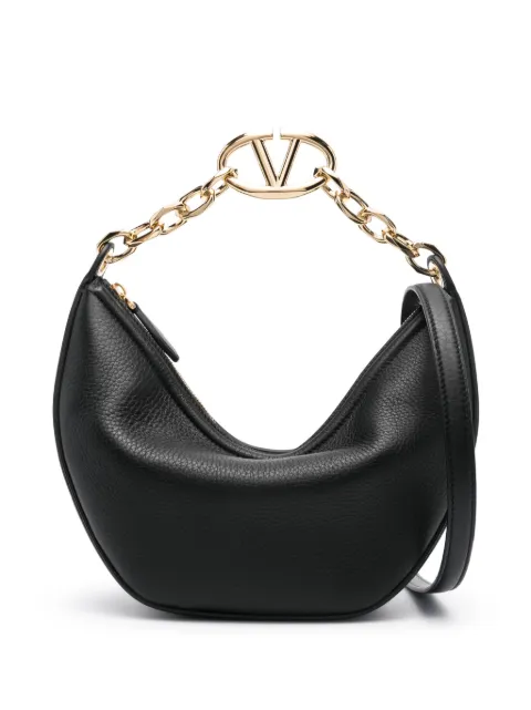 Valentino Garavani VLogo leather shoulder bag Black WB0N08JDK