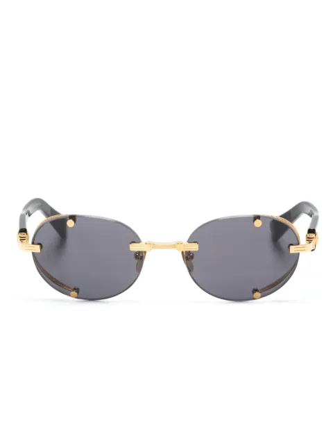 Balmain Eyewear oval-frame tinted sunglasses Black BPS153