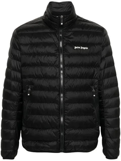 Palm Angels logo-print padded jacket Black PMED045S24FAB0011003