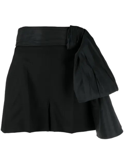 Alexander McQueen bow-detail tailored shorts Black 781002QJAAC