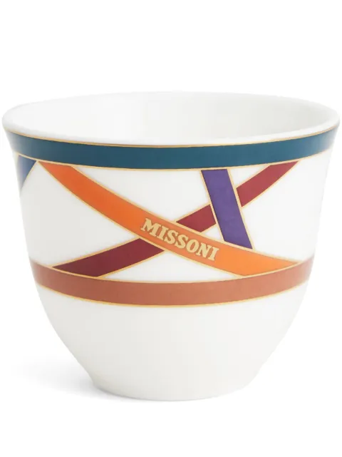 Missoni Home Nastri cups (set of six) White MHPNMC151S6