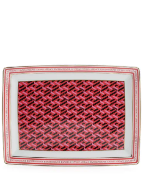 Versace x Rosenthal La Greca platter (18cm) Red 1440740376612718