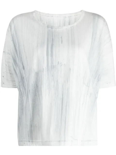 Y's graphic-print cotton T-shirt White YYT13674