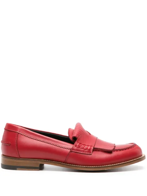 Scarosso Bridget leather loafers Red BRIDGETLOAFREDCALF