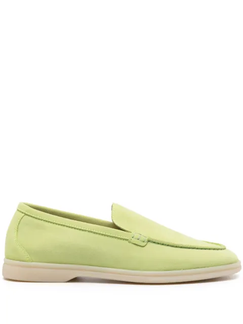 Scarosso Ludovica suede loafers Green LUDOVICALOAFMATSUED