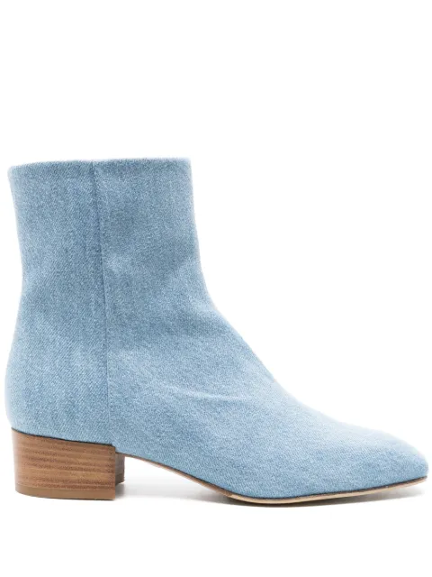 Scarosso Ambra 35mm denim ankle boots Blue AMBRABOOTBLUDENI