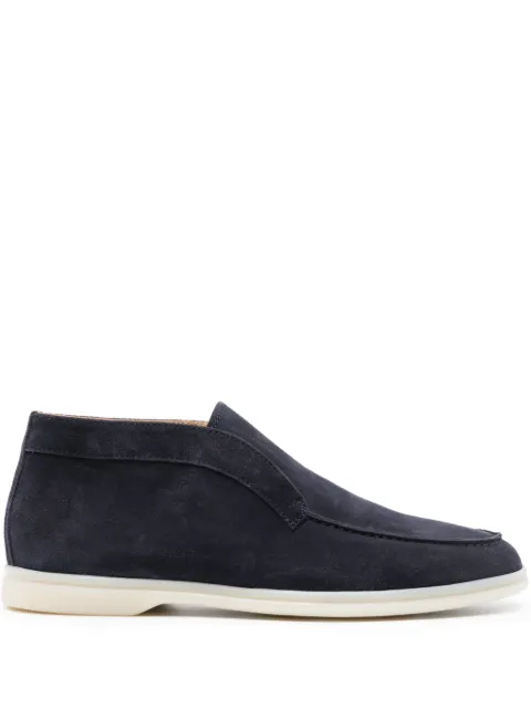 Scarosso Leonardo suede ankle boots Blue LEONARDOANKLBLUSUED