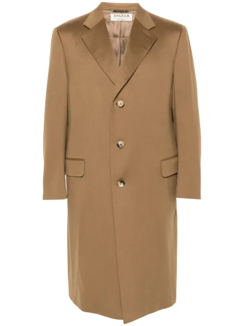 A.N.G.E.L.O. Vintage Cult 1990s notched lapels cashmere coat Brown ANG780MD