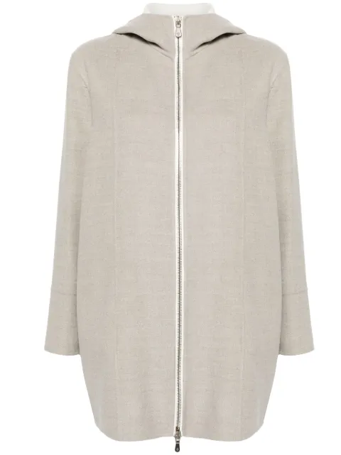 Eleventy hooded wool jacket Neutrals H85GBTH01TES0H128