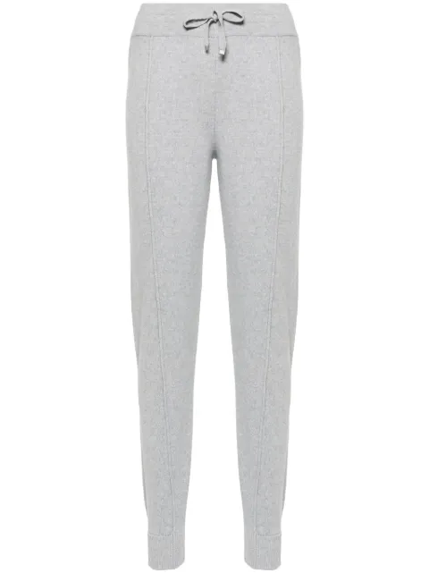 Eleventy drawstring-fastening knitted trousers Grey H86PANH01MAG0H057