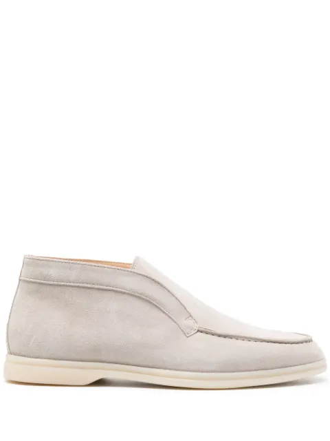 Scarosso Leonardo suede boots Neutrals LEONARDOANKLSANSUED