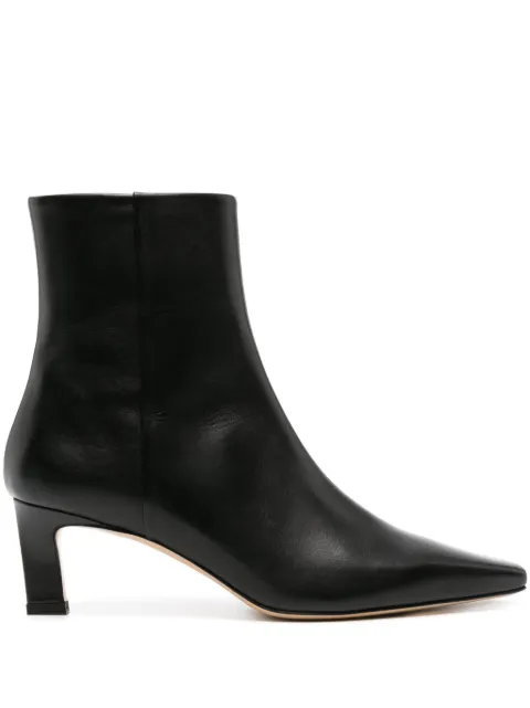 Scarosso Kitty 50mm leather boots Black KITTYANKLBLACALF