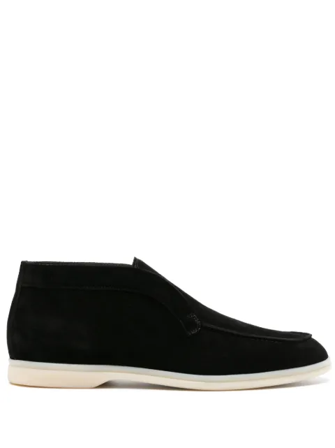 Scarosso Leonardo suede boots Black LEONARDOANKLBLKSUED