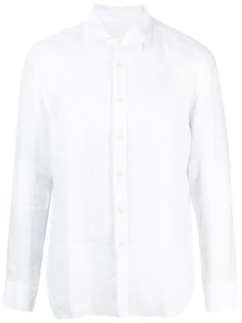 120% Lino long-sleeve shirt White 31ALIM13110000115000