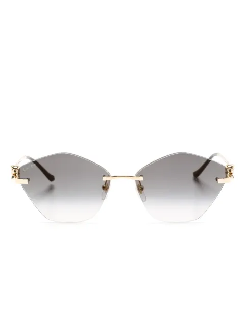 Cartier Eyewear geometric-frame sunglasses Gold CT0429S