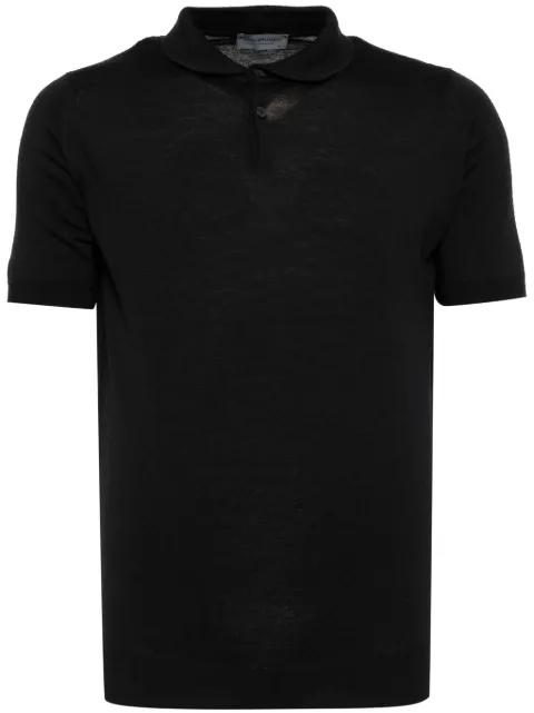 John Smedley Paytin knitted polo Black PAYTON