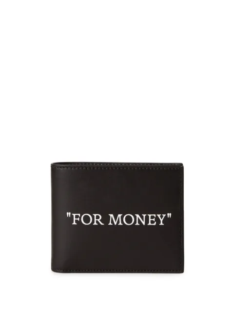 Off-White "For Money" bi-fold wallet Black OMNC074C99LEA0011001
