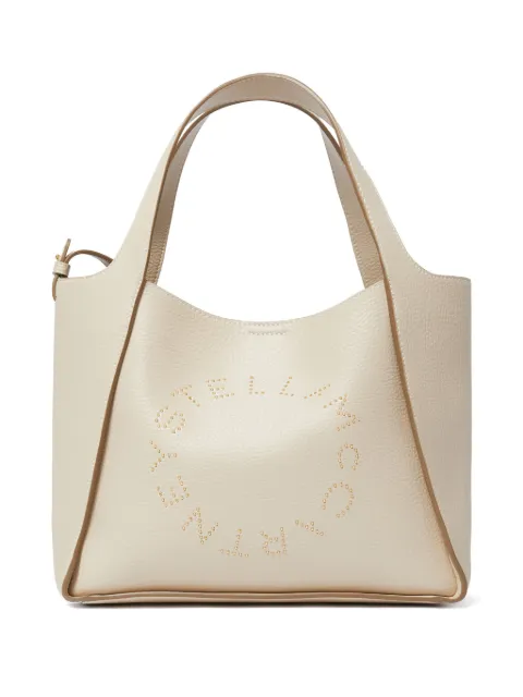 Stella McCartney logo top-handle crossbody tote bag Neutrals 513860WP0234