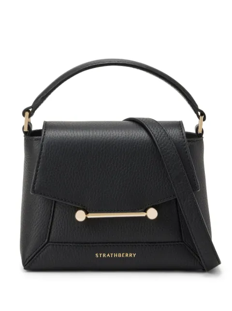 Strathberry Mosaic leather tote bag Black 20241125684100