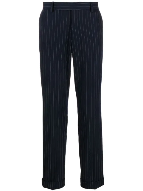 Polo Ralph Lauren pinstripe slim-leg trousers Blue 715927435002