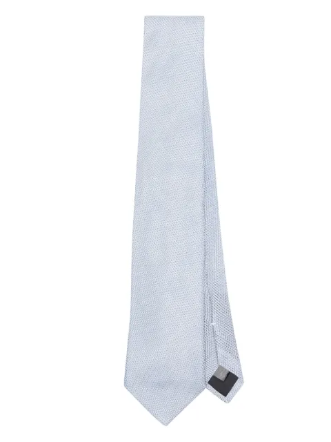 FURSAC knitted silk tie Blue FHACR00039