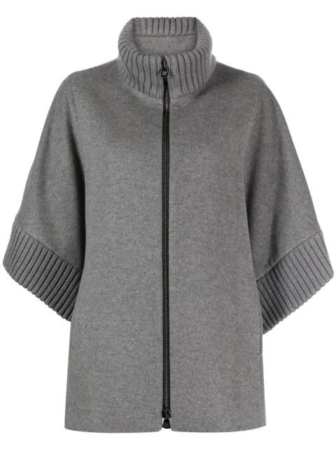 Cinzia Rocca wide-sleeves virgin wool jacket Grey U3480M163F5